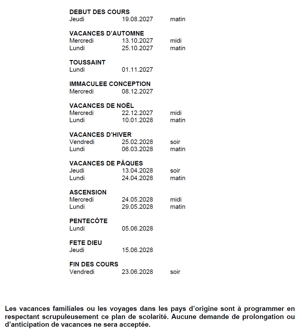 plan scolarité 2027 2028